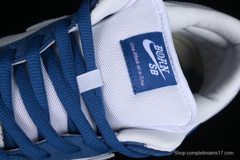 Nike Born x Raised x Nike SB Dunk Low Premium Skate Shoes with Special Foam Swoosh and Snowflake Perforations - FN7819-400