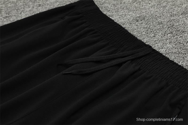 24/25 Napoli Black/Blue Half Zipper Jacket+Long Pants