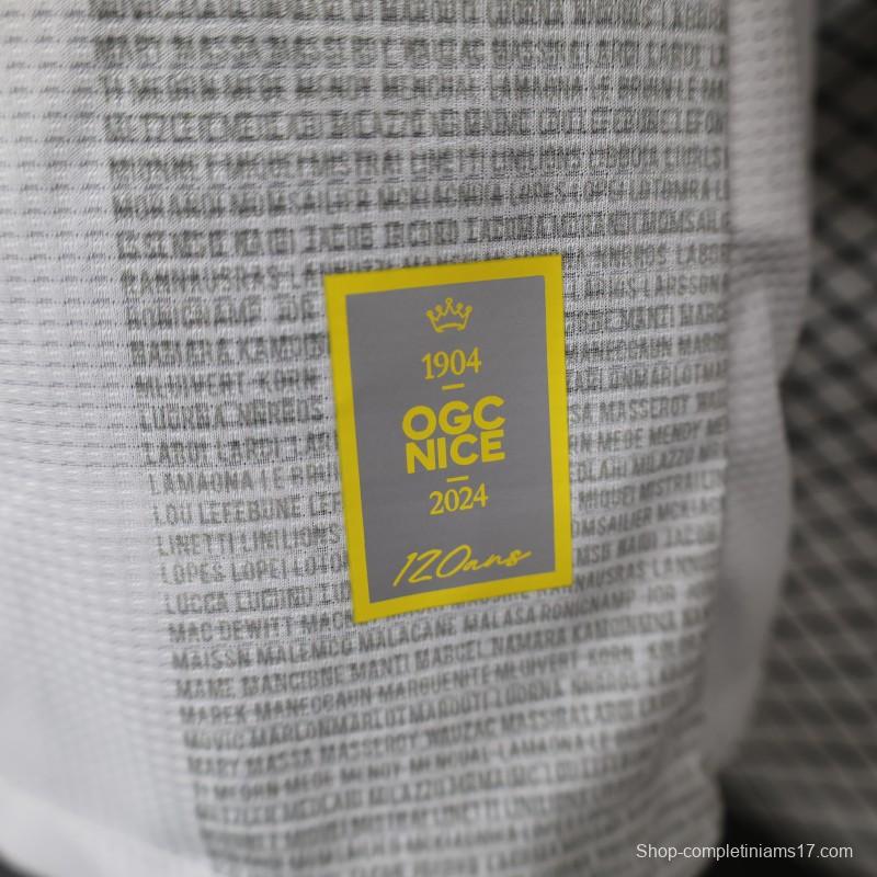 Player Version 24/25 Nice Away White Jersey