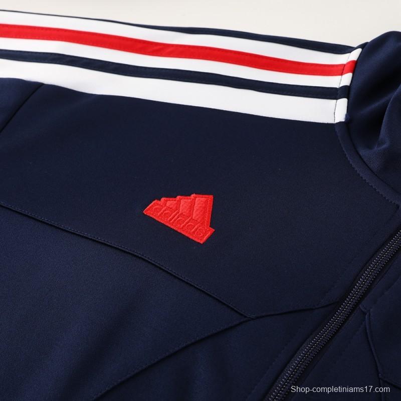 2024 Adidas Blue Full Zipper Jacket +Long Pants