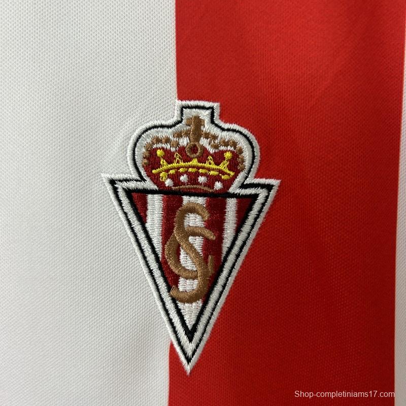 Retro 86/87 Sporting Gijon Home Jersey