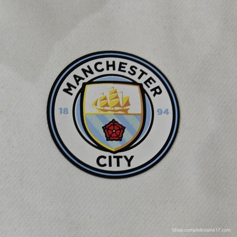 24/25 Manchester City Navy/Red/Black/Beige/Grey Hoodie WIth Black Badge