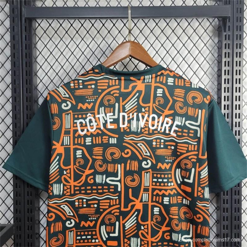 2024 Ivory Coast Pre-Match Train Jersey