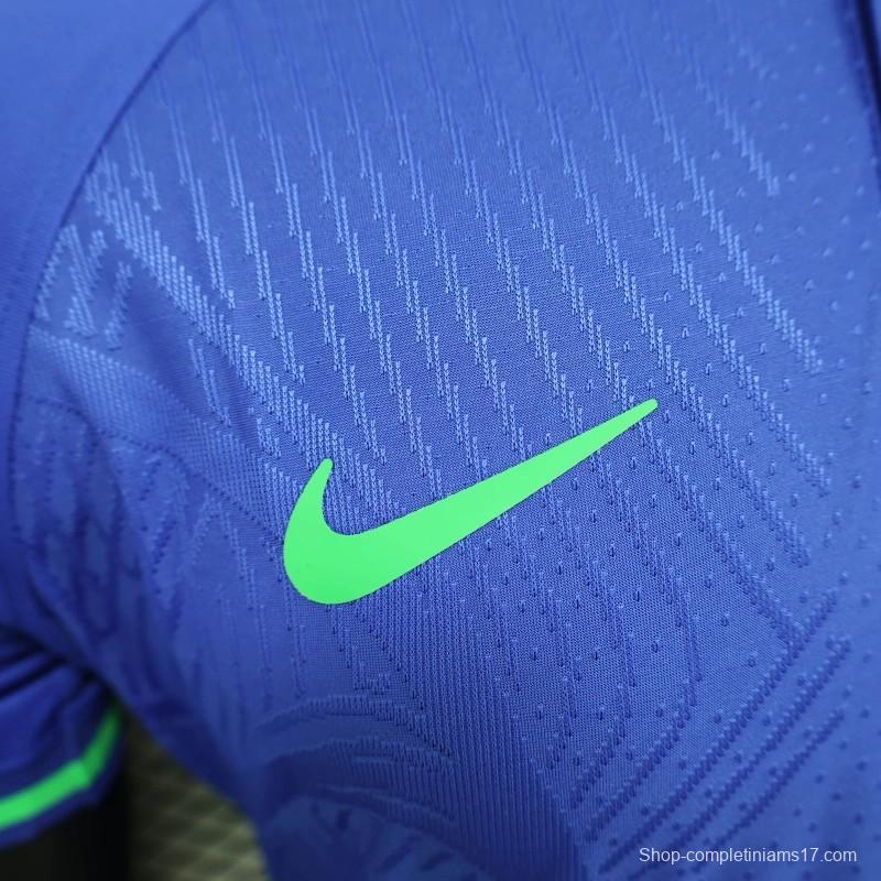 25/26 Player Version Brazil POLO Blue Jersey