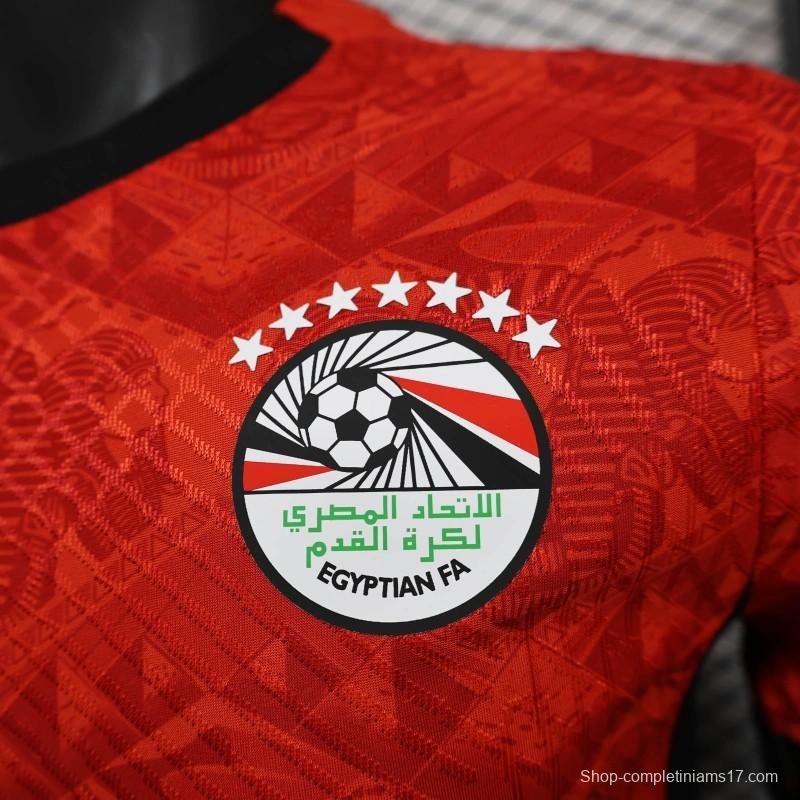 2024 Player Version Egypt Home Jersey