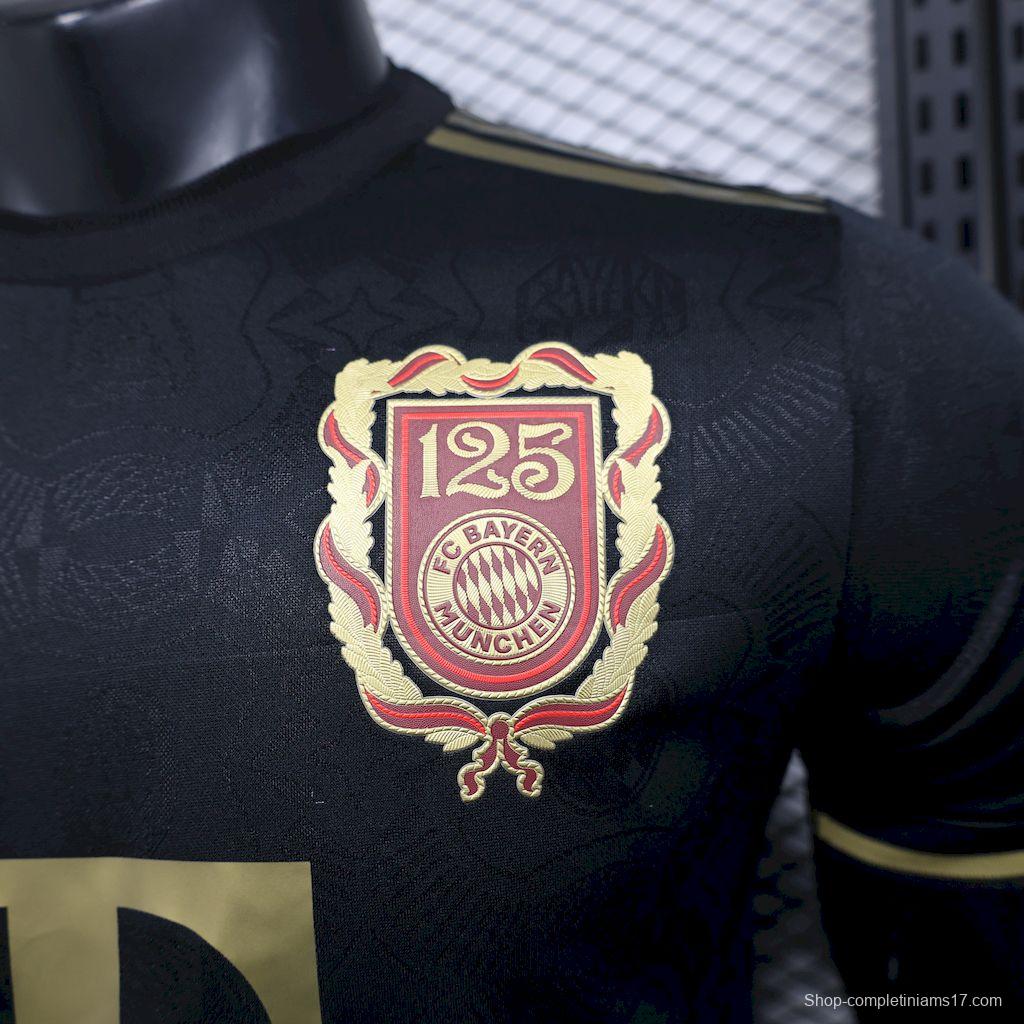 2024/25 Player Version Bayern Munich 125 Anniversary Black Jersey