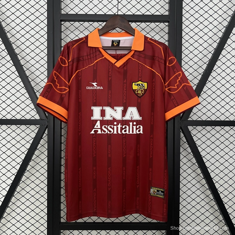 99/00 Retro Roma Home Jersey