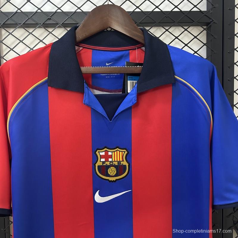 01/02 Retro Barcelona Home Jersey