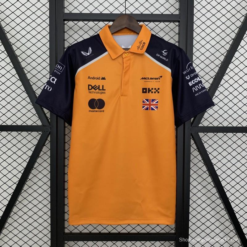 2025 Polo F1 Formula Orange Mclaren Norris Jersey