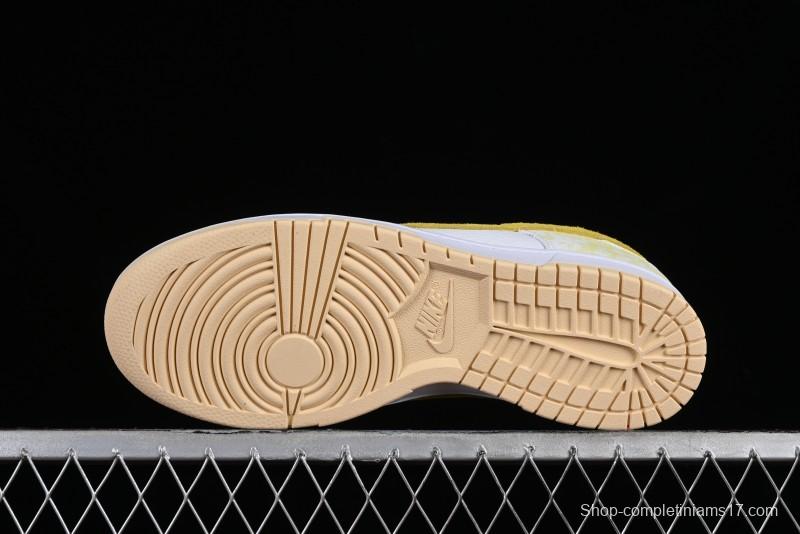 Nike SB Dunk Low Premium Yellow White SB Shattered Backboard Fashion Casual Skate Shoes - DM9467-700