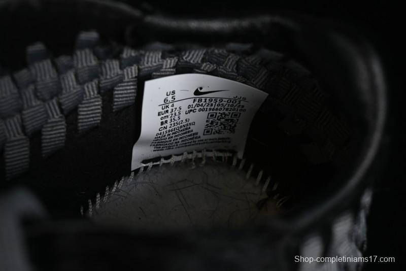 Nike Air Footscape Woven Asymmetrical Weave Slip-Resistant Low-Top Lifestyle Sneakers - FB1959-001