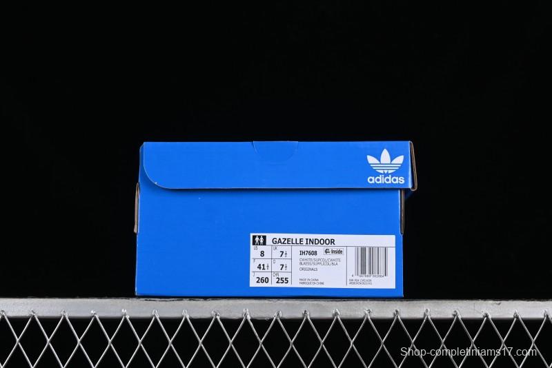 Adidas Originals Gazelle Indoor IH7608 Retro Casual Slip-Resistant Wear-Resistant Low-Top Sneakers - IH7608