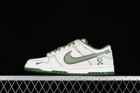 Nike SB Dunk Low OFF-WHITE Collaboration - Anniversary Premium Custom Low-Top Casual Sneakers DJ2024-002