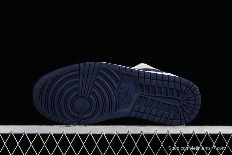 Nike Air Jordan 1 Low LV Collaboration Retro Casual Sneakers in Beige Orange - WG8850-001