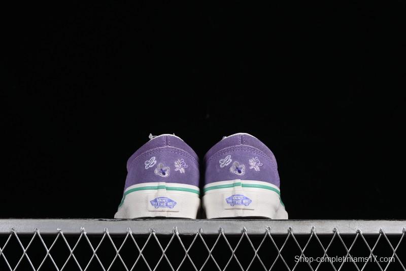 Vans Style 36 Low-Top Skate Shoes with Purple Embroidery - VN000CRPGRN