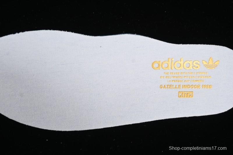 Adidas Originals Gazelle Indoor Kith Retro Casual Slip-Resistant Wear-Resistant Low-Top Sneakers - IH0120