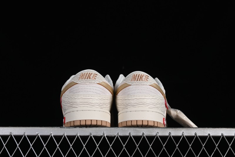 Supreme x Nike Dunk Low SB Skate Shoes with Zoom Air Cushion - XD6188-035