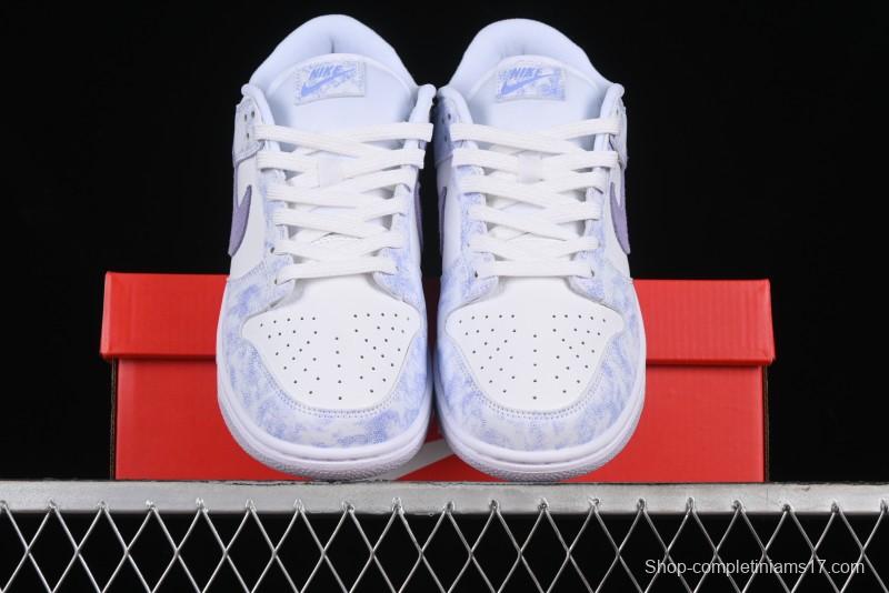 Nike SB Dunk Low Premium White Light Purple Skateboarding Shoes - DM9467-500