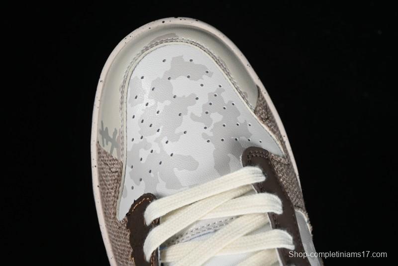 Nike SB Dunk Low Panda Prank Pioneer Knight Survival Beige Brown SB Strap Low Top Casual Skate Shoes - DD1391-400