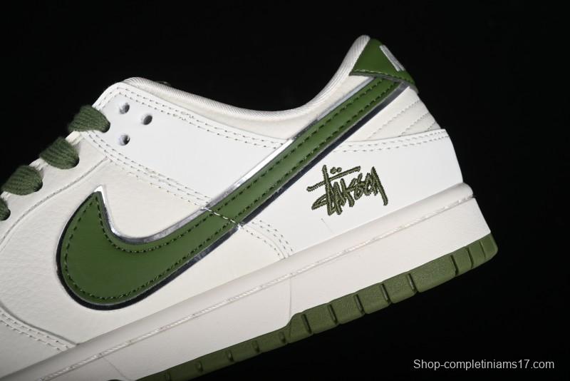 Stussy x Nike SB Dunk Low Anniversary Premium Customized Sneakers - DQ1098-381