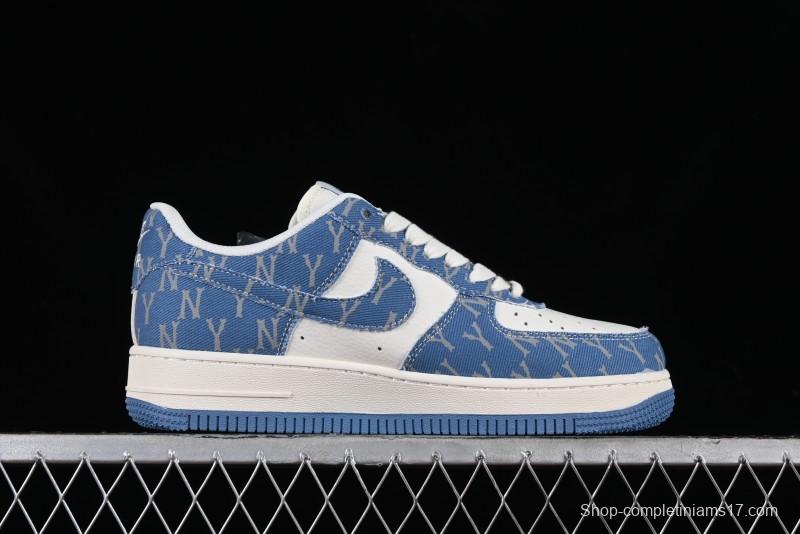 Nike Air Force 1 '07 Low LV Collaboration - Denim Double Swoosh Low-Top Casual Sneakers - HD1968-028