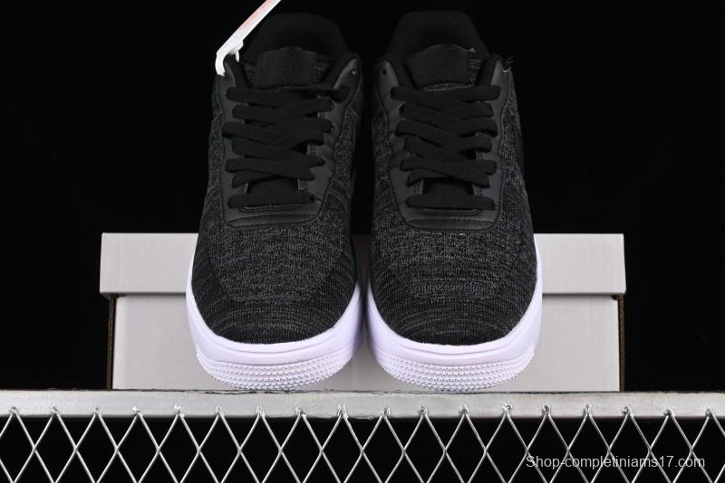 Nike Air Force 1 '07 Low 2.0 Black Flyknit Casual Sneakers - CI0051-300