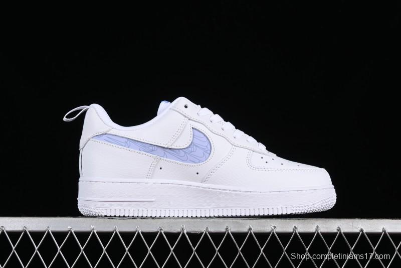 Nike Air Force 1 '07 Low Hazy Purple Casual Sneakers with Full-Length Air Solo Cushion - FB8971-800