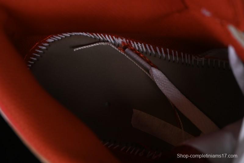 Nike Air Jordan 1 Mid Basketball Shoes in White/Orange/Red - FJ3458-160