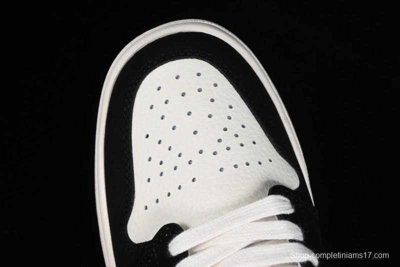 Nike Air Jordan 1 Low LV Collaboration - Black White Panda Custom Culture Casual Sneakers SJ9950-001