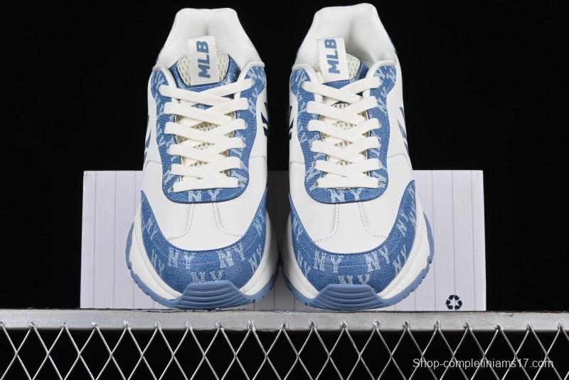 New York Yankees MLB Chunky Runner Denim Monogram Lightweight Casual Sneakers - 3ARNCRD4N50BLS