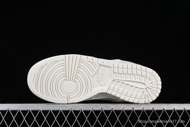 Stussy x Nike SB Dunk Low Anniversary Custom Retro Sneakers with Original S Titanium Accessory - SJ2068-259