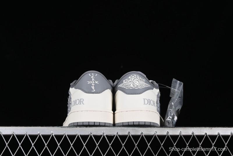 Nike Travis Scott x Fragment Design x Air Jordan 1 Low OG SP AJ1 Retro Sneakers - DM6688-603