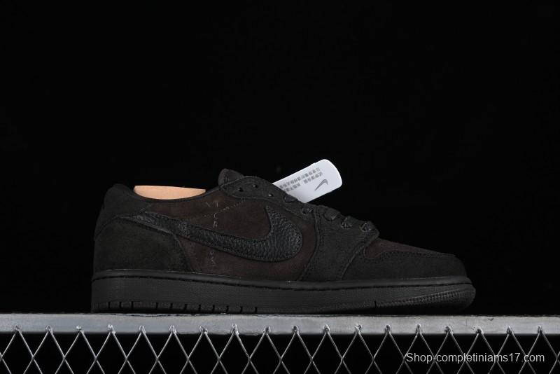 Nike Travis Scott x Air Jordan 1 Low OG AJ1 Reverse Swoosh Sneakers - DM7866-202