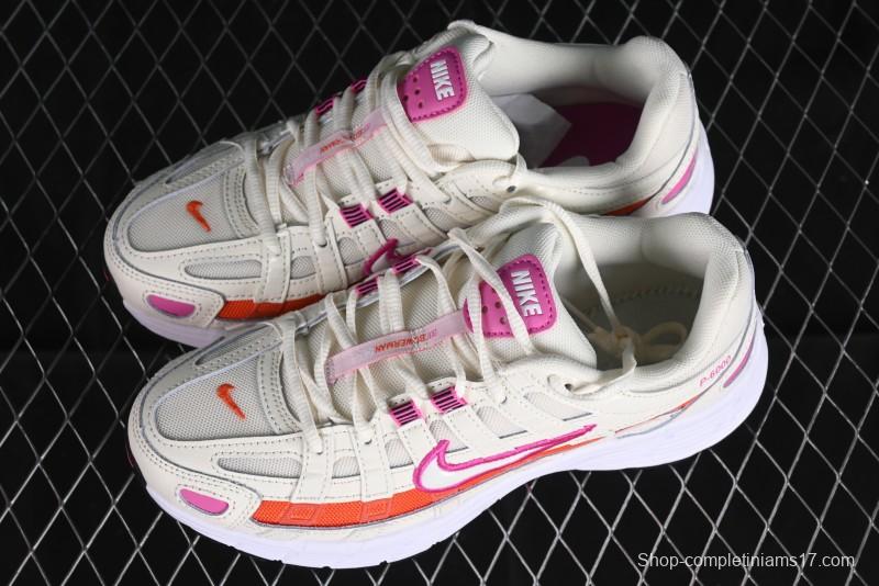 Nike P-6000 Retro Casual Sneakers Dad Shoes with Layered Design and Lightweight Body - CW1351-100