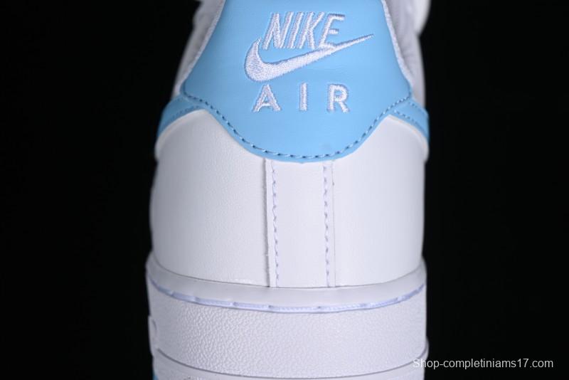 Nike Air Force 1 '07 Low White Blue Casual Sneakers - FQ4296-100
