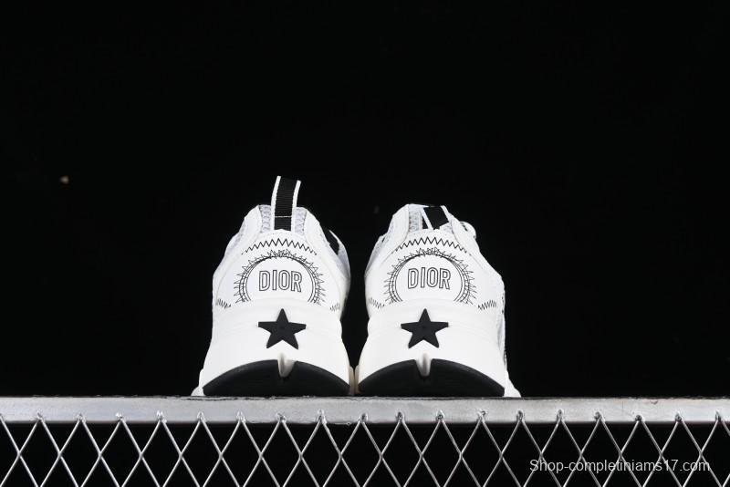 Dior Chrono Round Toe Lace-Up Lifestyle Casual Running Shoes - 59K GREY