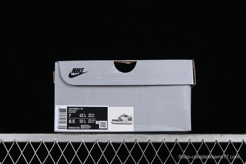 Nike Air Force 1 '07 Low Custom Collaboration Casual Sneakers with Strap - ZH0316-022