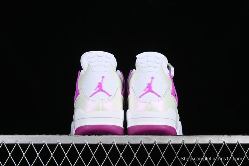Nike Air Jordan 4 Retro Sneakers with Hyper Violet Accents - FQ1314-151