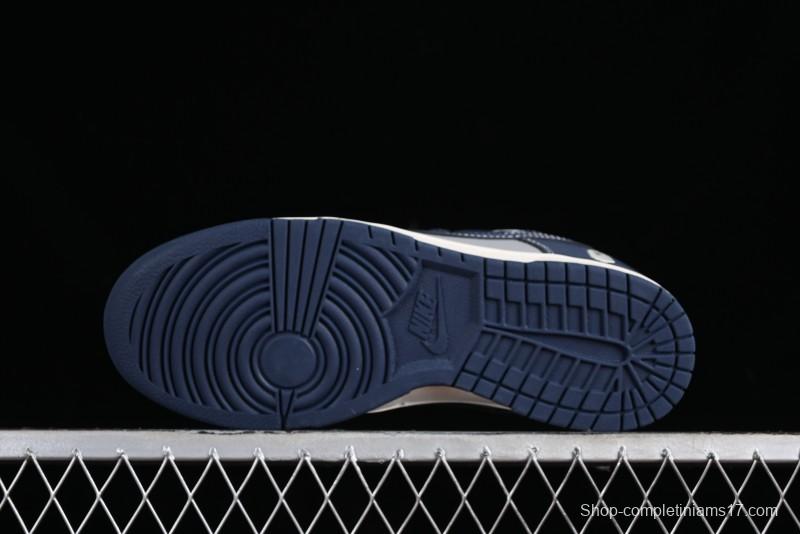 Nike SB Dunk Low BAPE Collaboration - Light Blue Grey Anniversary High-End Custom Low-Top Casual Skate Shoes - BB8969-001