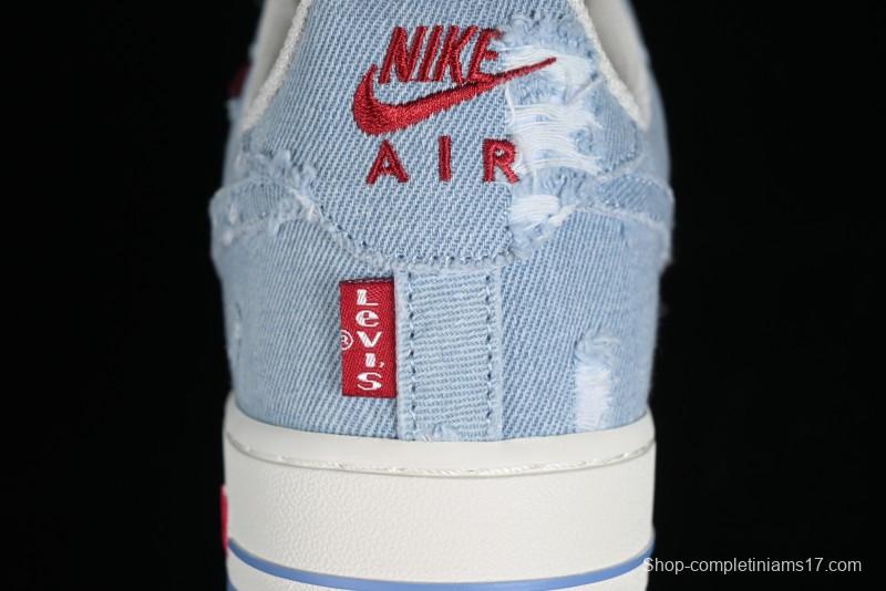 Levi's x Nike Air Force 1 '07 Low Denim Casual Sneakers - CH2211-168