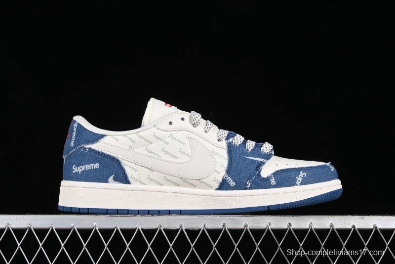 Nike Air Jordan 1 Low OG SP Travis Scott x Fragment Design Collaboration Sneakers - LJ5188-001