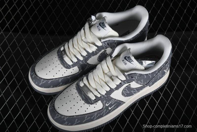 Nike Air Force 1 '07 Low LV Collaboration - Grey Double Swoosh Casual Sneakers - HD1968-030