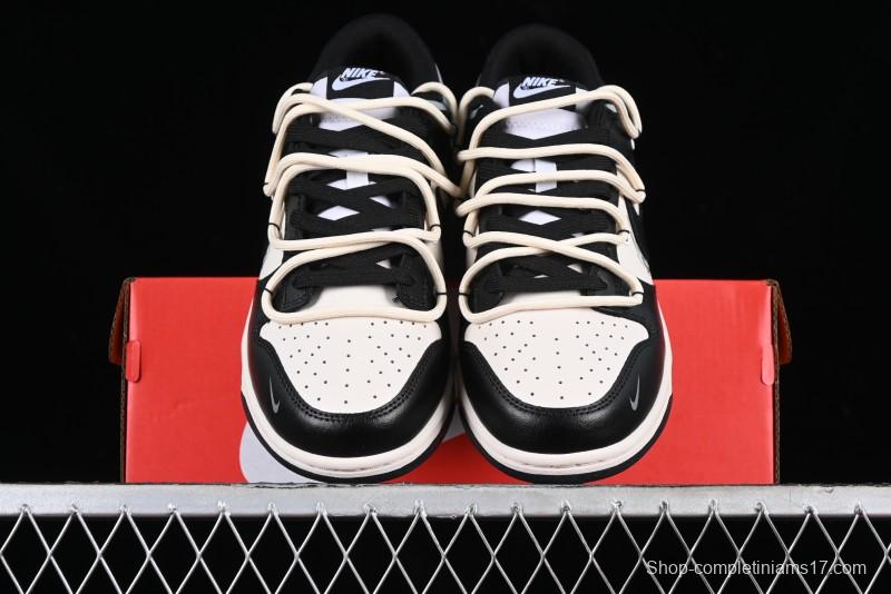 Nike Dunk Low Speed & Fury Distressed Oxidized Metal Punk SB Strap Low-Top Casual Sneakers - DD1391-100