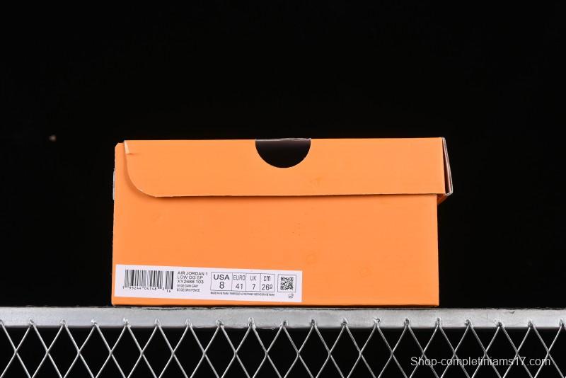 Nike Travis Scott x Fragment Design x Air Jordan 1 Low OG SP AJ1 LV Collaboration Casual Sneakers - XY2688-103