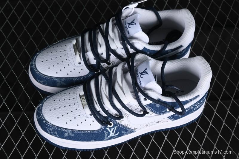 Nike Air Force 1 Low Custom Strap Casual Sneakers with Full-Length Air Cushion - ZH0316-021