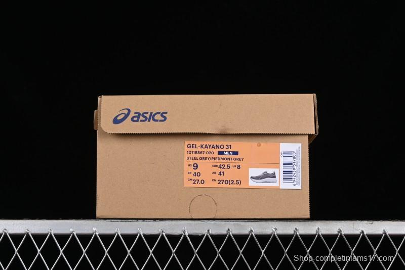 Asics Gel-Kayano 31 Running Shoes with Enhanced Cushioning and Breathable Design - 1011B867-020
