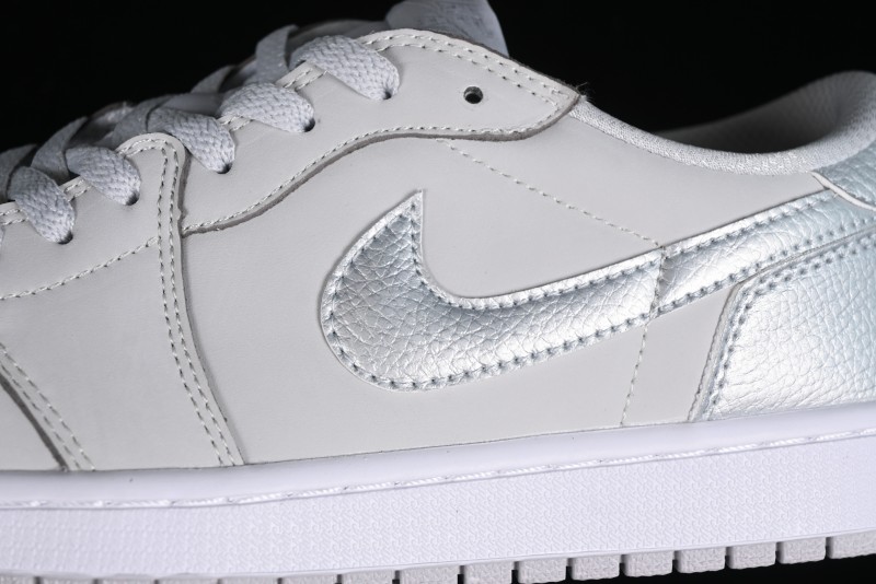 Nike Air Jordan 1 Low AJ1 Grey Silver Low-Top Casual Sneakers - CZ0790-002