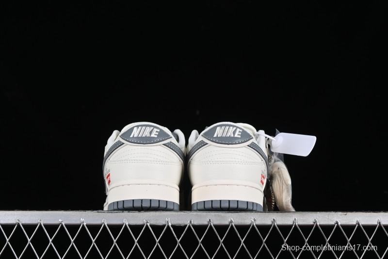 Nike SB Dunk Low Supreme Stone Island Collaboration - Beige Grey Starry Sky Anniversary High-End Custom Low-Top Casual Skate Shoes - BB9866-002