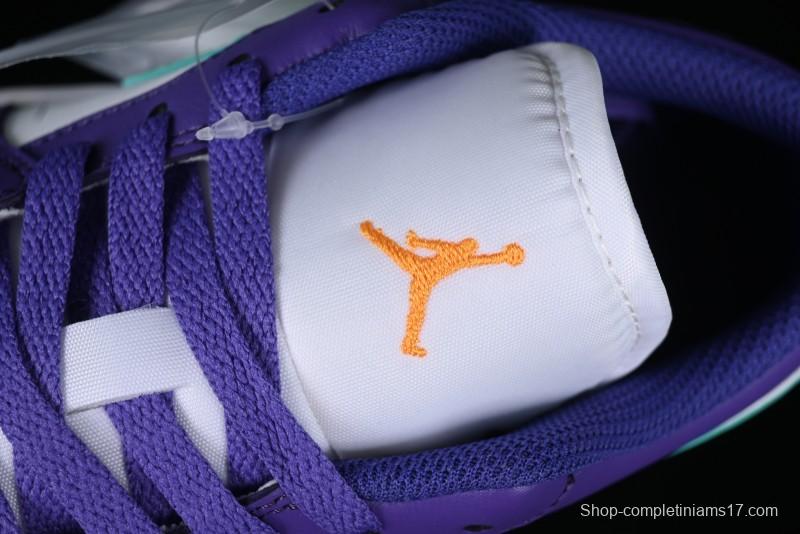 Nike Air Jordan 1 Low AJ1 Charlotte Hornets Lifestyle Casual Sneakers - HJ9013-550