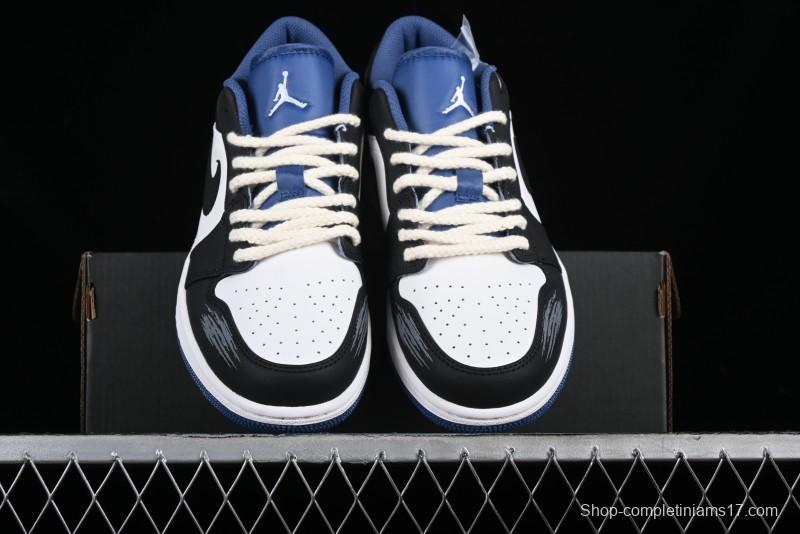 Nike Air Jordan 1 Low AJ1 Casual Lifestyle Sneakers - 553558-414